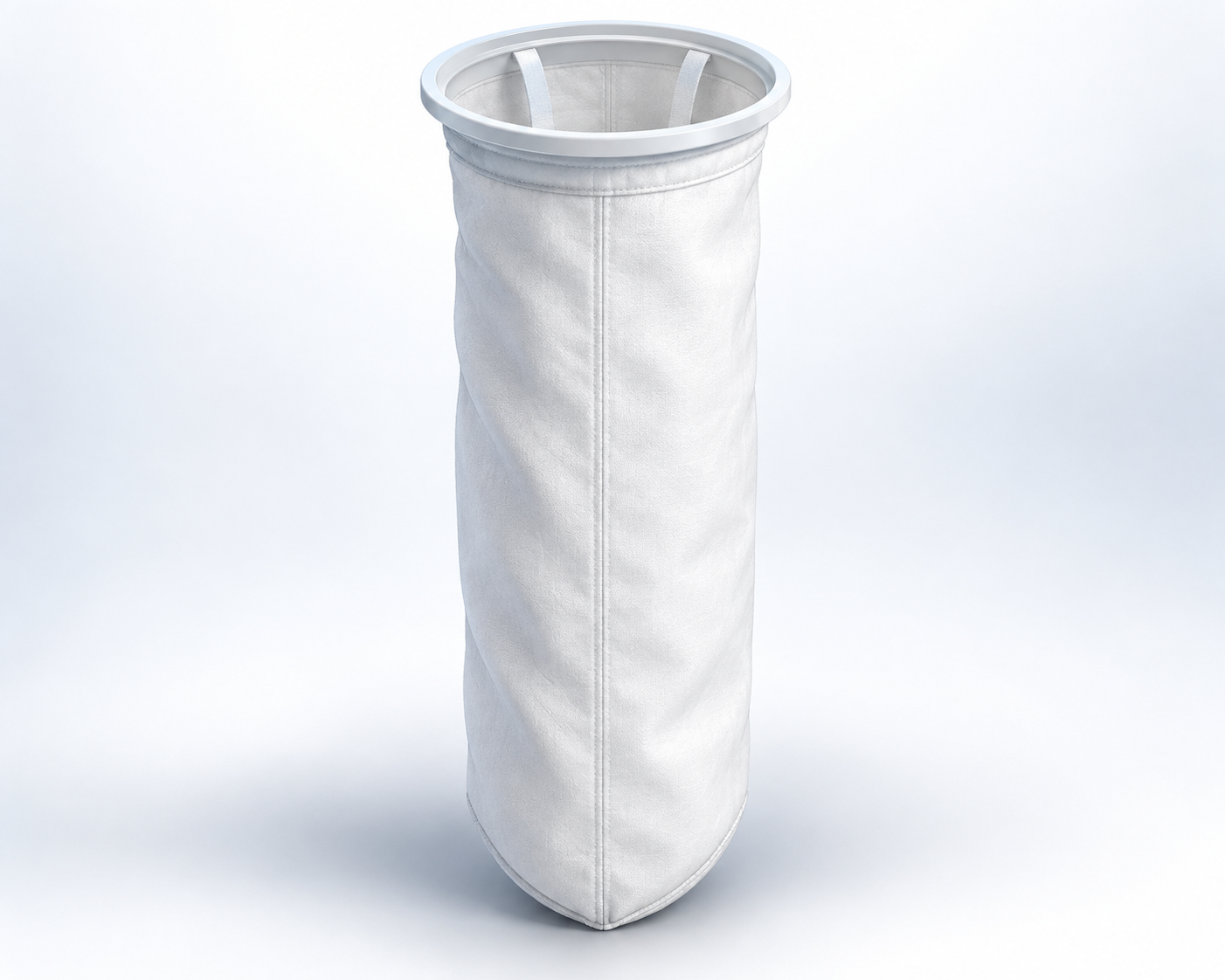 Ilustración representativa de filtros bolsa; no es fotografía de un producto real.